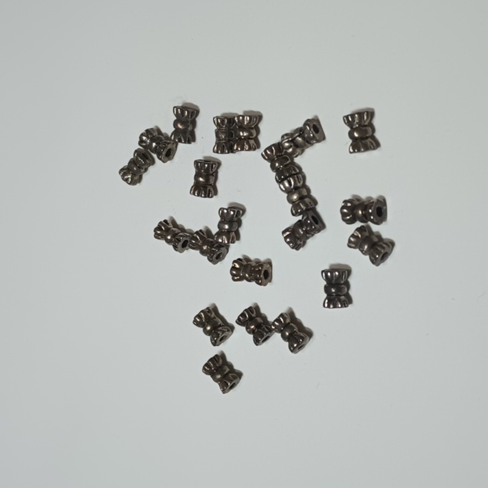3/$15 22pc Metal Bow Bead Spacer Fire Mountain Gems